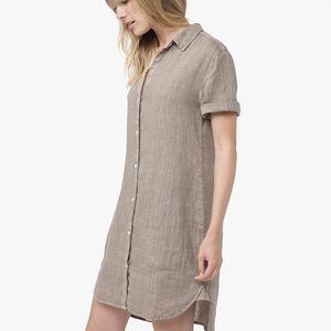 James Perse Taupe High Low Dress